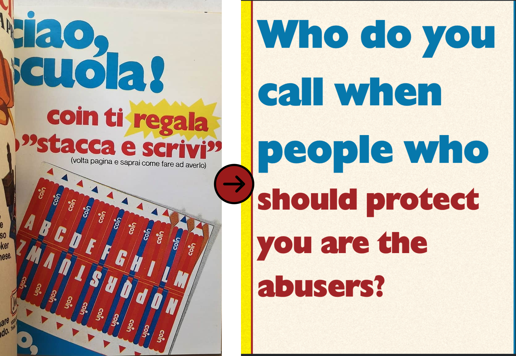 comparison between the fonts used in Topolino magazine and in the issue section of the website